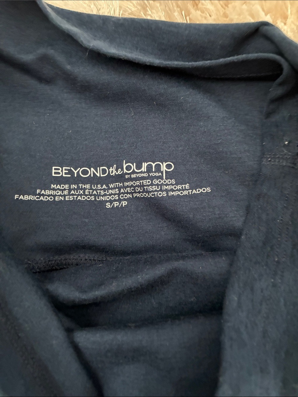 Beyond the Bump Maternity Leggings Navy Small - Picture 2 of 3